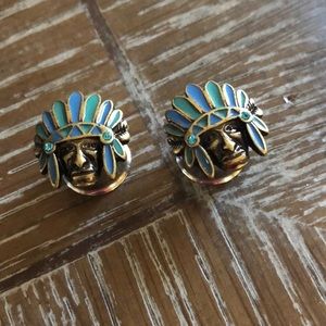 Indian chief gauges body jewelry